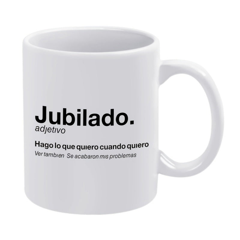 Tailorly White Ceramic 11 oz Mug - Minimalist White Ceramic Vessel Displaying Bold Black Definition Text Style Mug