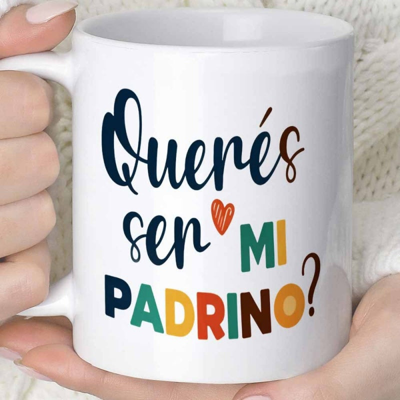 Tailorly White Ceramic 11 oz Mug - Vibrant Colorful Playful Letters Surrounding A Simple Red Hand Drawn Heart