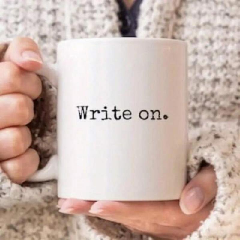 Tailorly White Ceramic 11 oz Mug - Write On Simple Minimalist Style With Smooth Finish Texture Mug
