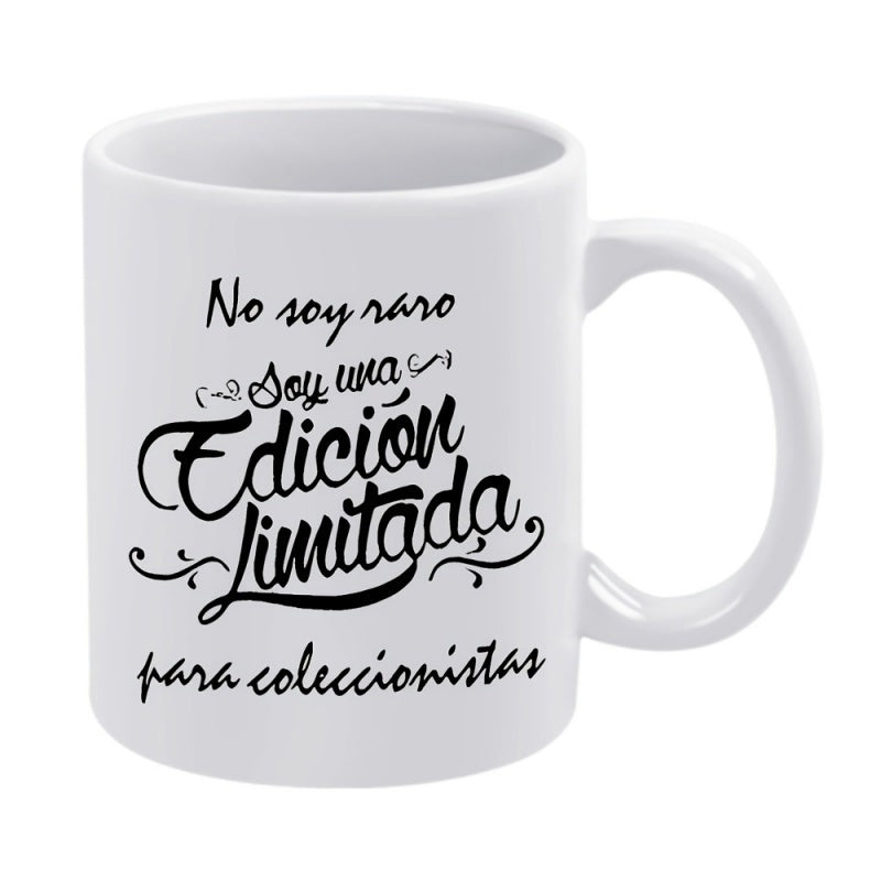 Tailorly White Ceramic 11 oz Mug - Elegant Black Calligraphy Script Featuring Swirls And Bold Decorative Typography Mug