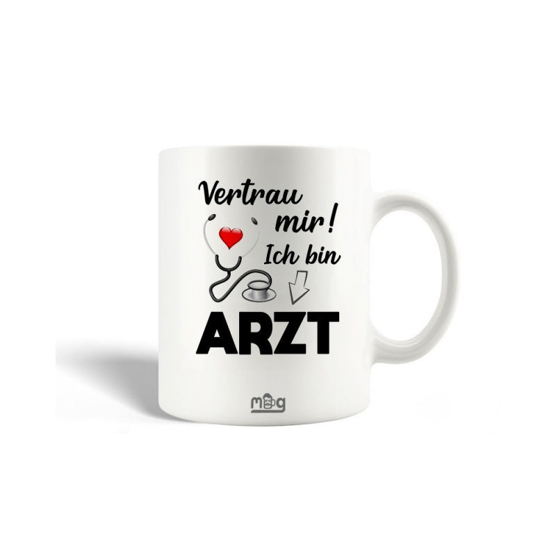 Tailorly White Ceramic 11 oz Mug - Professional Medical Stethoscope Forming Heart Shape With A Vibrant Red Center Stethoscope