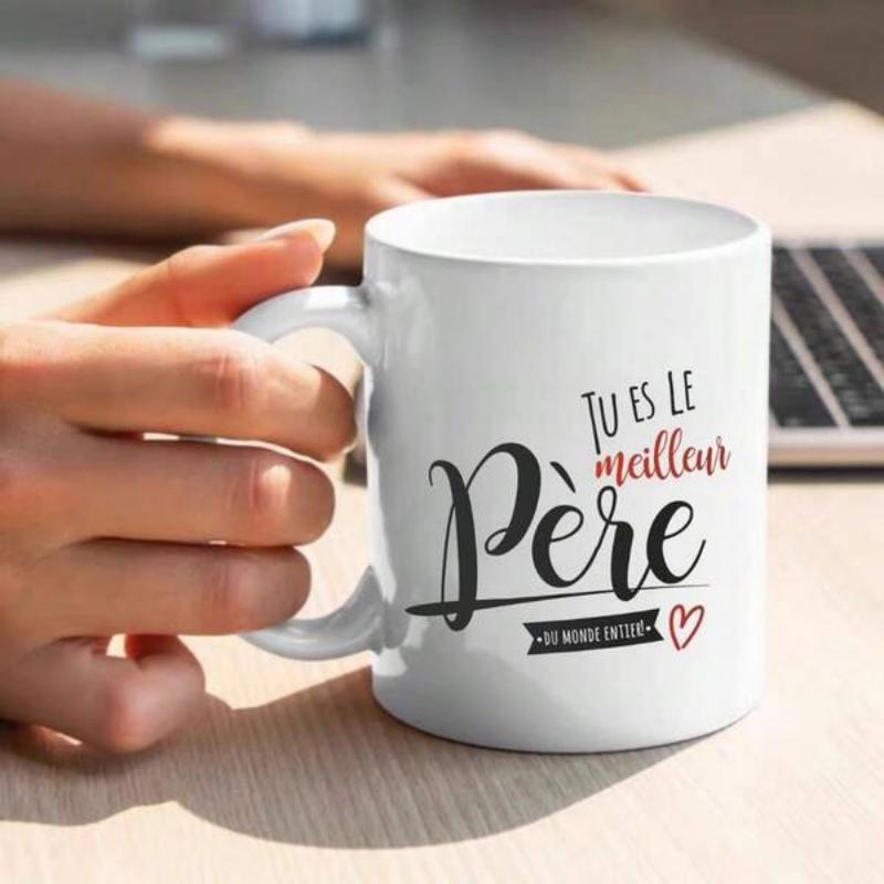 Tailorly White Ceramic 11 oz Mug - Elegant Script Typography With Heart On A Clean White Glossy Ceramic Mug