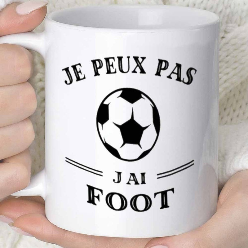 Tailorly White Ceramic 11 oz Mug - Classic Black And White Patterned Pentagons Representing A Traditional Sport Soccer Ball