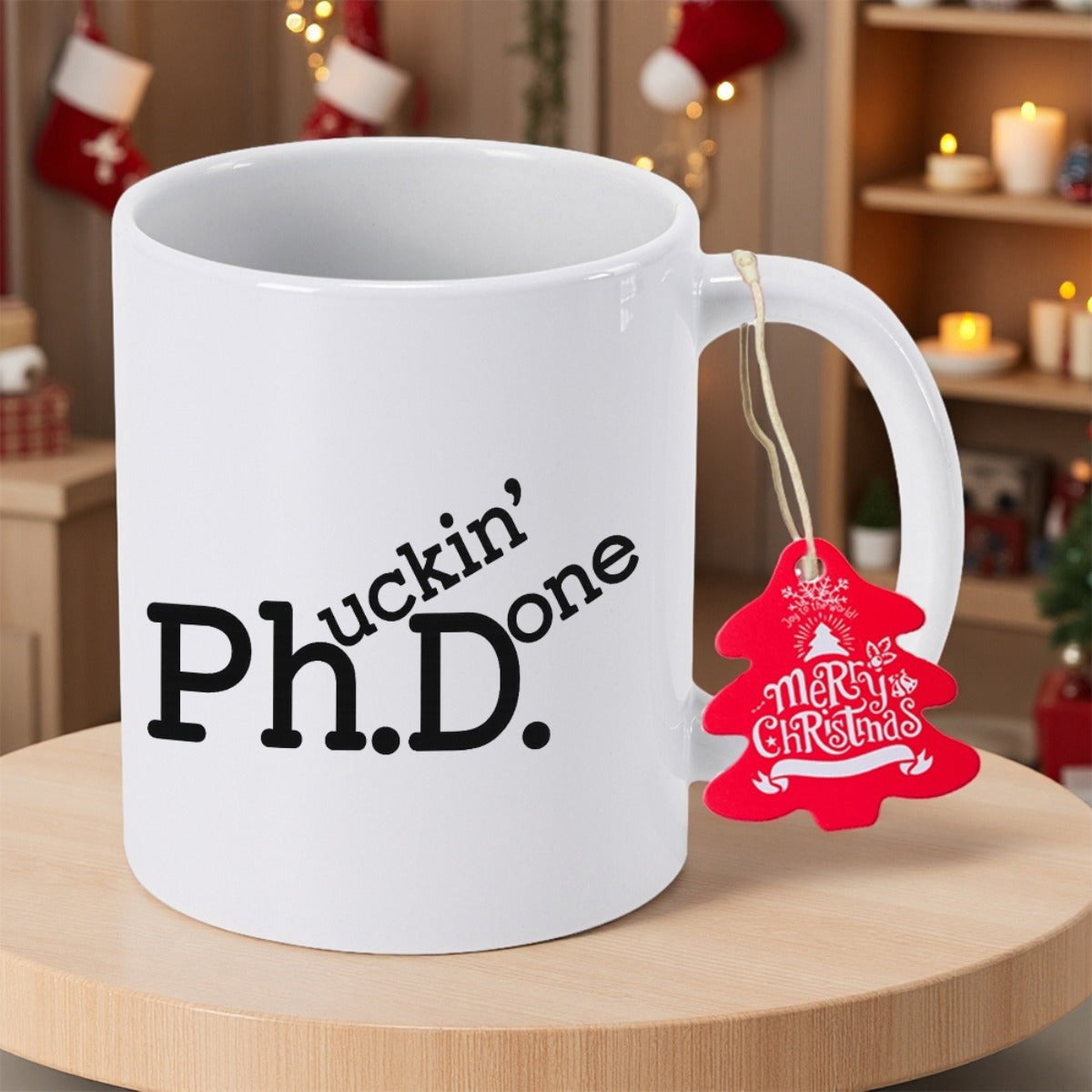 Tailorly White Ceramic 11 oz Mug - Phuckin Done Simple White Ceramic Office Drinkware With Polished Minimalist Surface Mug