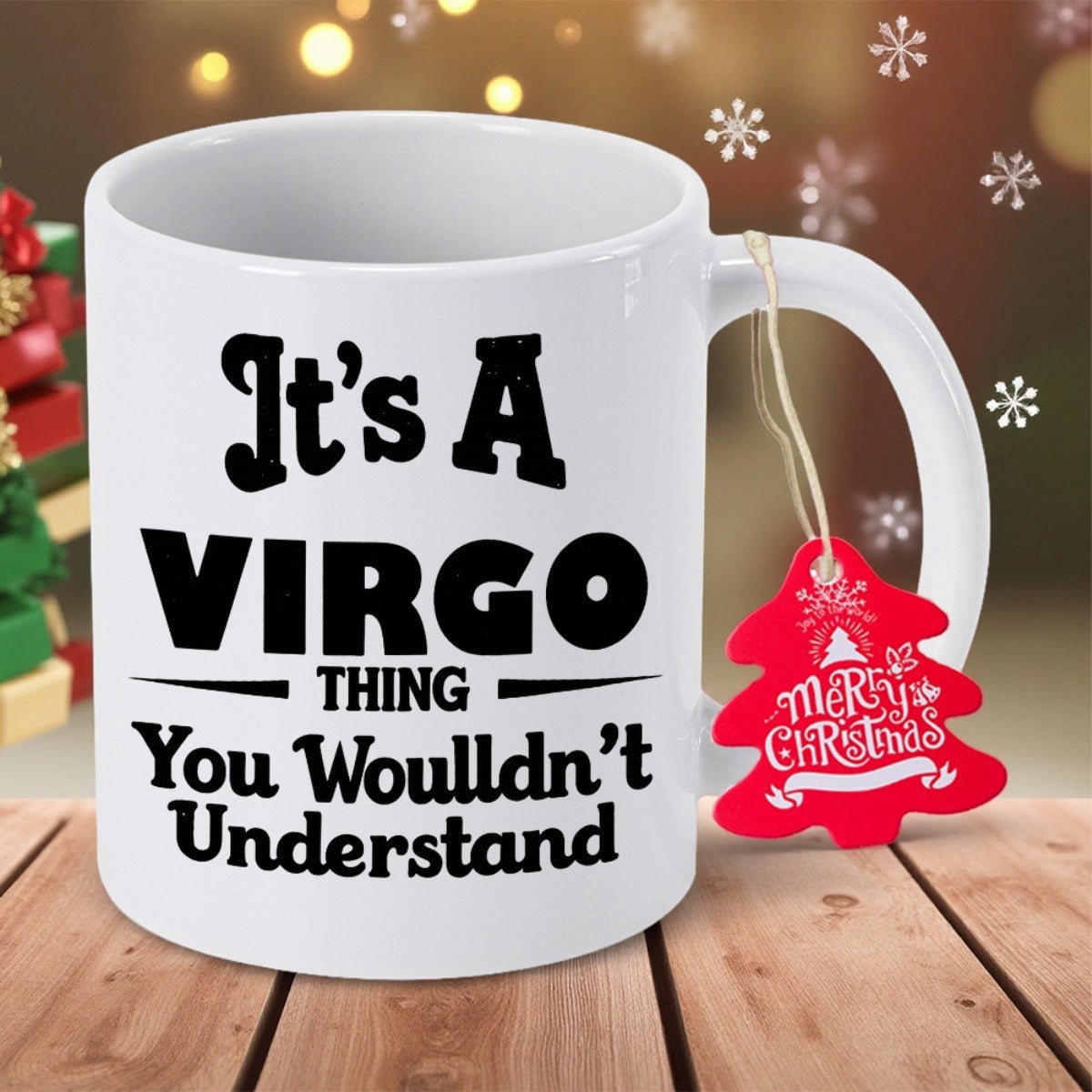 Tailorly White Ceramic 11 oz Mug - Its A Virgo Thing You Wouldnt Understand Elegant White Ceramic Vessel With Bold Black Typographic Zodiac Slogan Mug