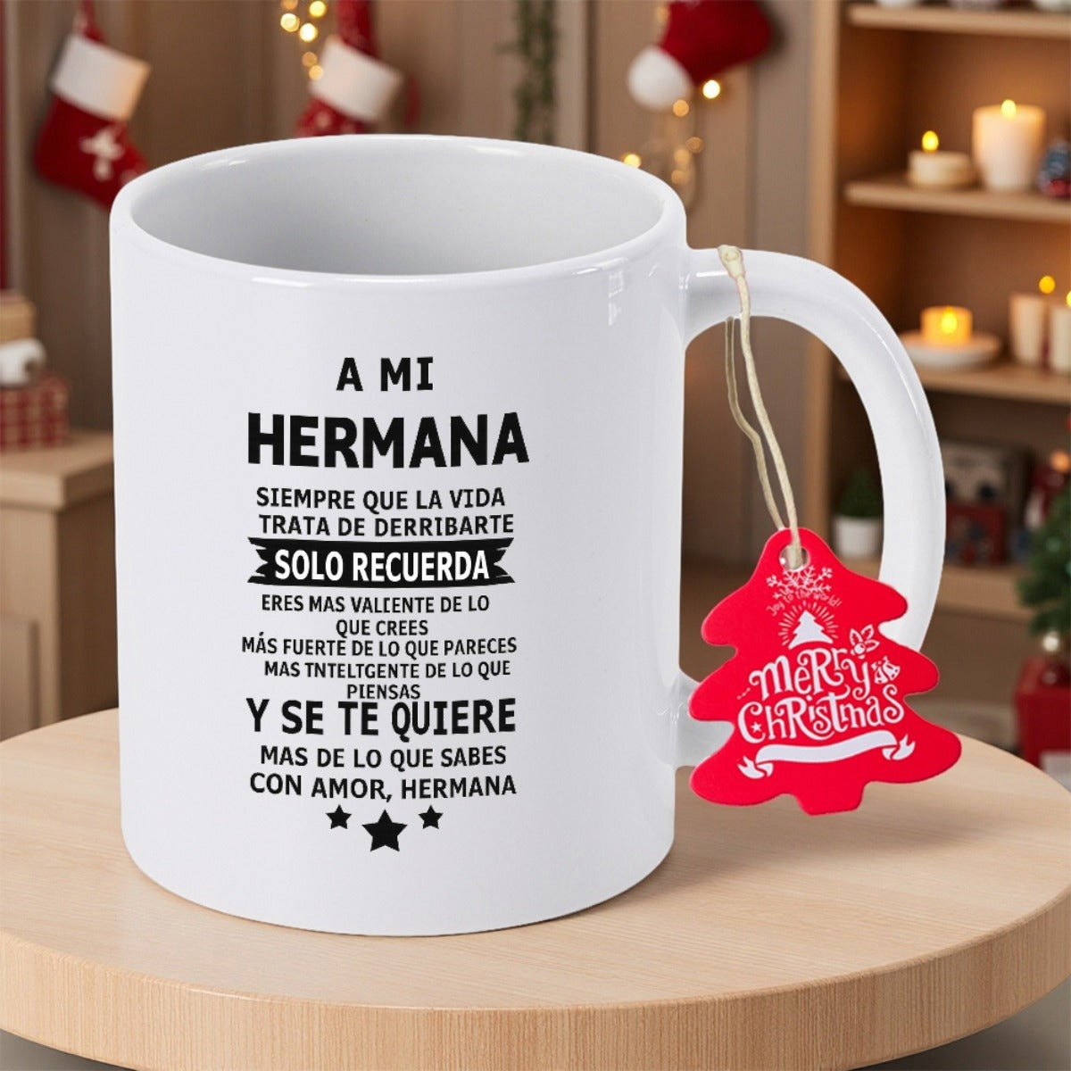 Tailorly White Ceramic 11 oz Mug - White Polished Minimalist Ceramic Vessel Featuring Decorative Stars And Text Mug