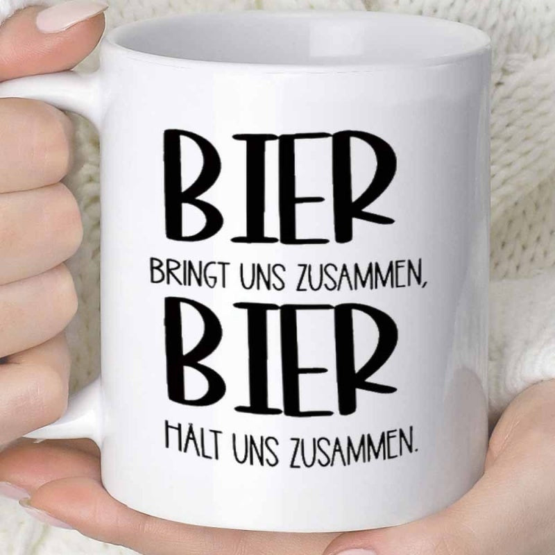 Tailorly White Ceramic 11 oz Mug - Elegant White Ceramic Drinking Vessel Featuring Bold Artistic Script Design Mug