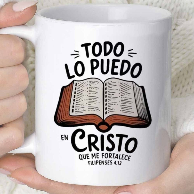 Tailorly White Ceramic 11 oz Mug - Detailed Open Sacred Book With Writing Among Aged Paper Pages Bible