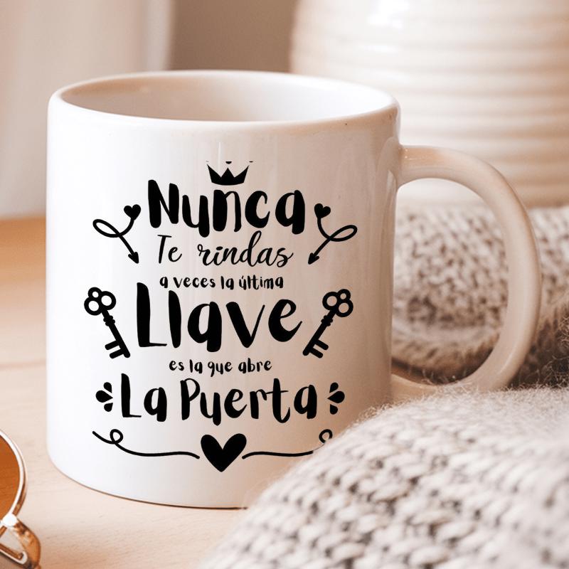 Tailorly White Ceramic 11 oz Mug - Elegant Black Decorative Typography With Heart Symbols And Royal Crown Mug