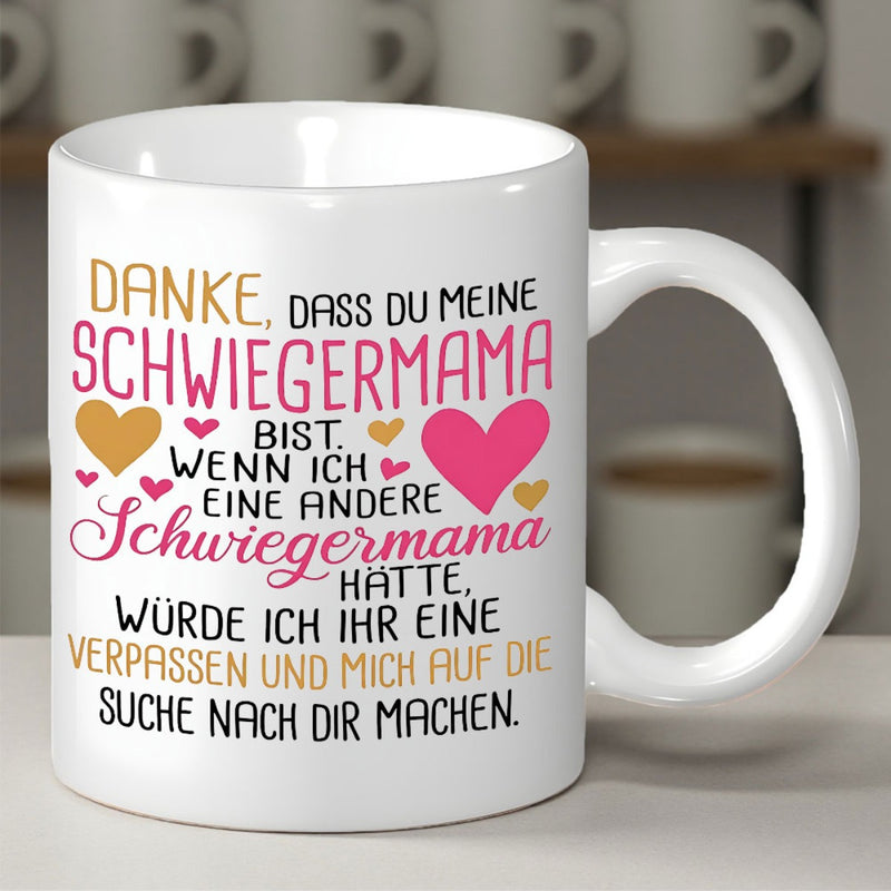 Tailorly White Ceramic 11 oz Mug - Colorful Hearts With Decorative Hand Drawn Elements Among Sentimental Heartfelt Patterned Mug
