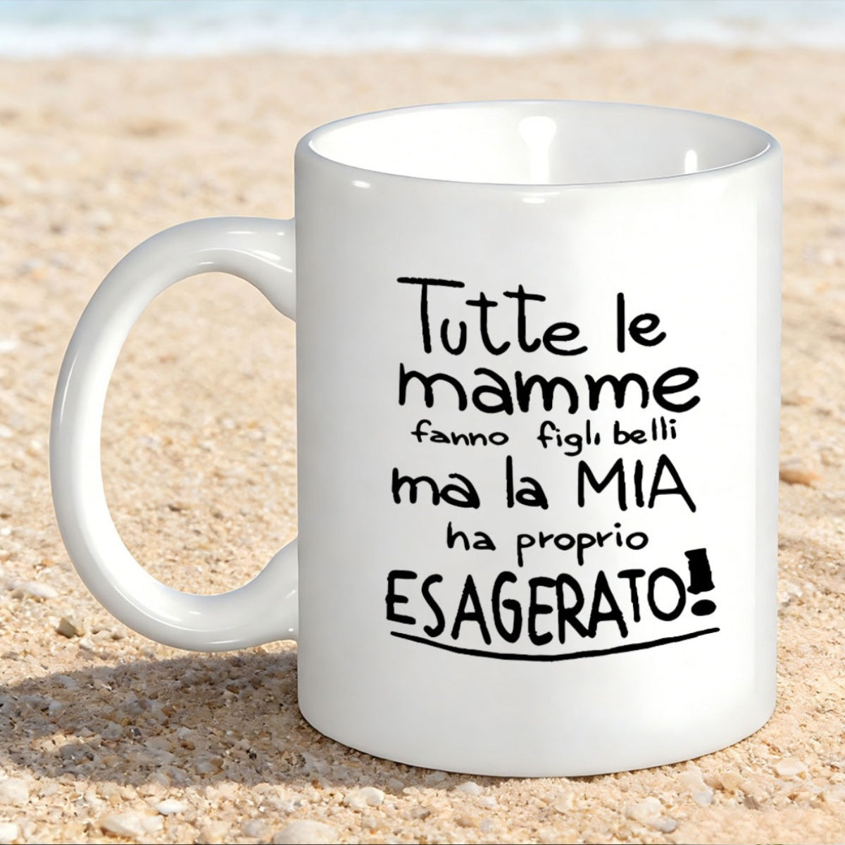 Tailorly White Ceramic 11 oz Mug - Pure Featuring Hand Drawn Black Sentimental Typography Message Mug