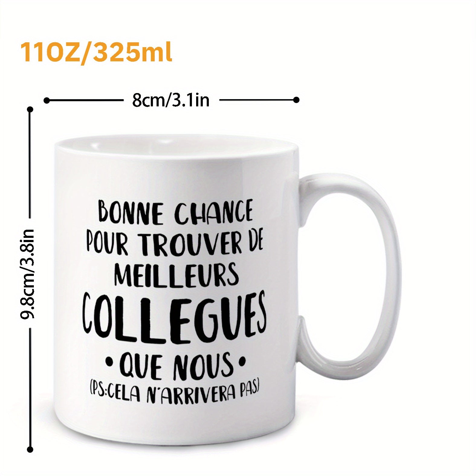 Tailorly White Ceramic 11 oz Mug - Elegant Glossy White Ceramic Vessel Featuring A Sturdy Rounded Handle Mug