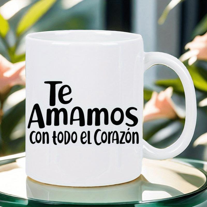 Tailorly White Ceramic 11 oz Mug - Simple White Ceramic Body Featuring Bold Artistic Hand Lettering Text Design Mug