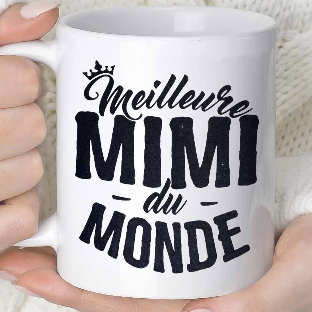 Tailorly White Ceramic 11 oz Mug - Elegant Script And Bold Lettering With Small Crown On Ceramic Surface Mug