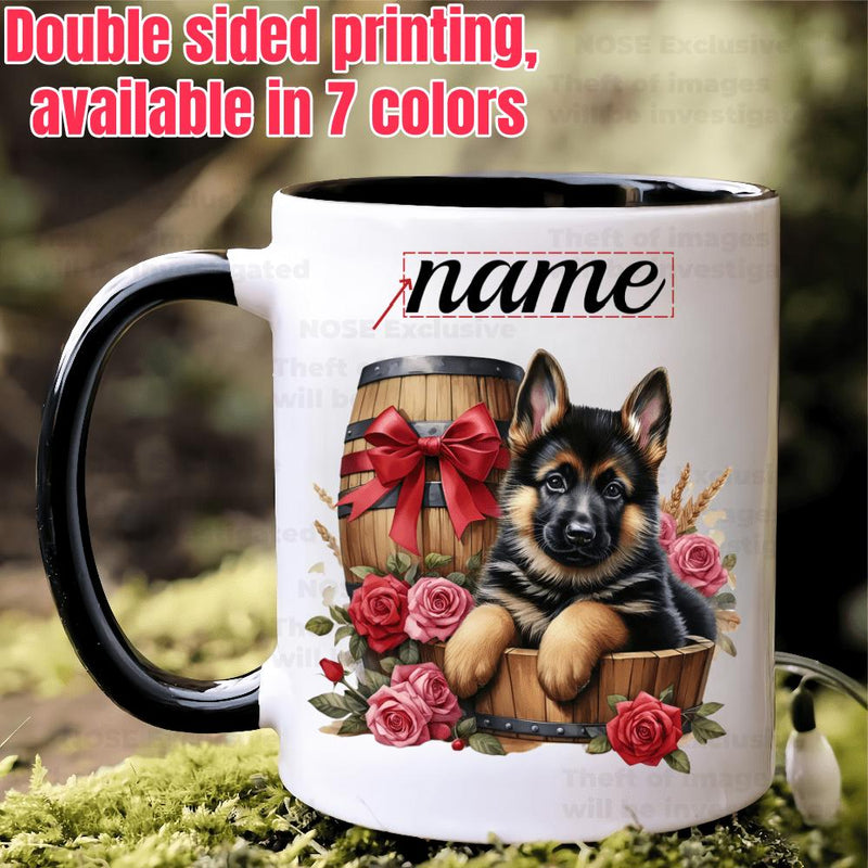 Tailorly Black Accent 11 oz Mug - animal themed design