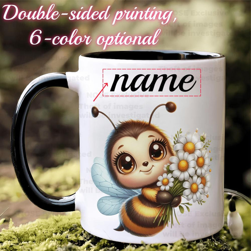 Tailorly Black Accent 11 oz Mug - adorable cartoon
