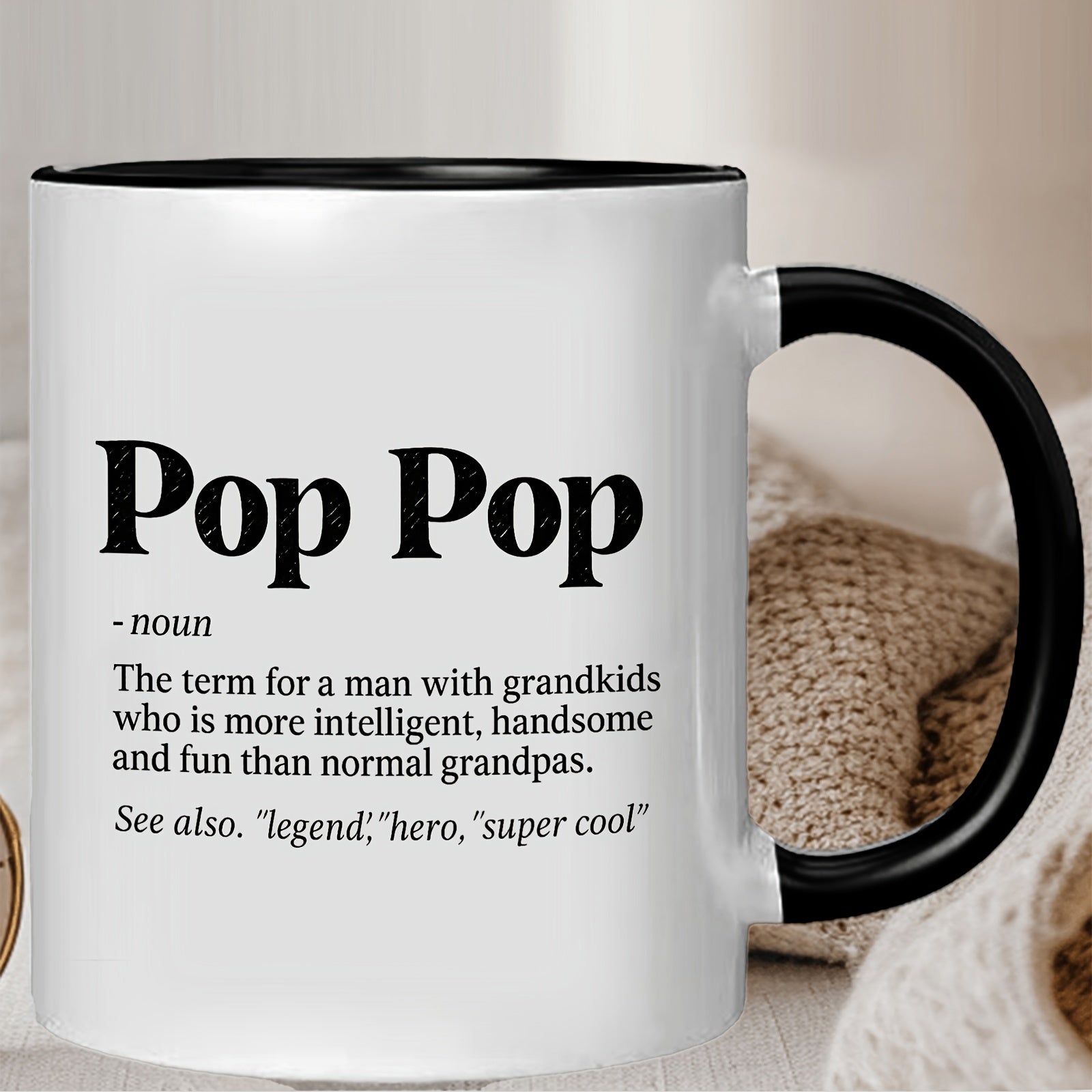 Tailorly Black Accent 11 oz Mug - simple patterns
