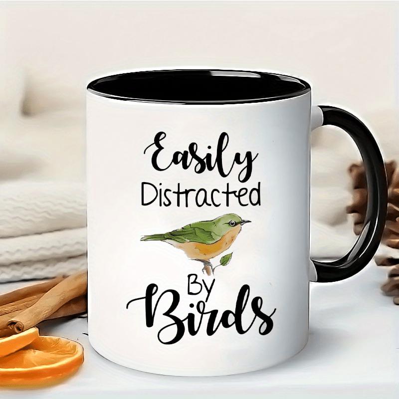 Tailorly Black Accent 11 oz Mug - birds