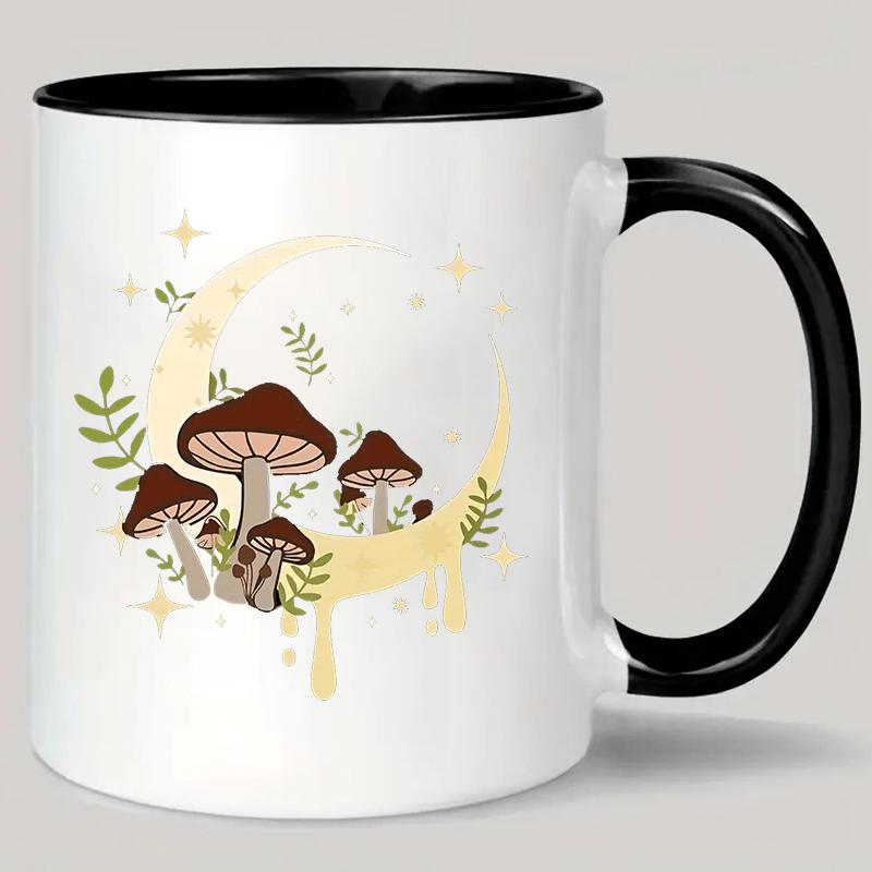 Tailorly Black Accent 11 oz Mug - mushroom