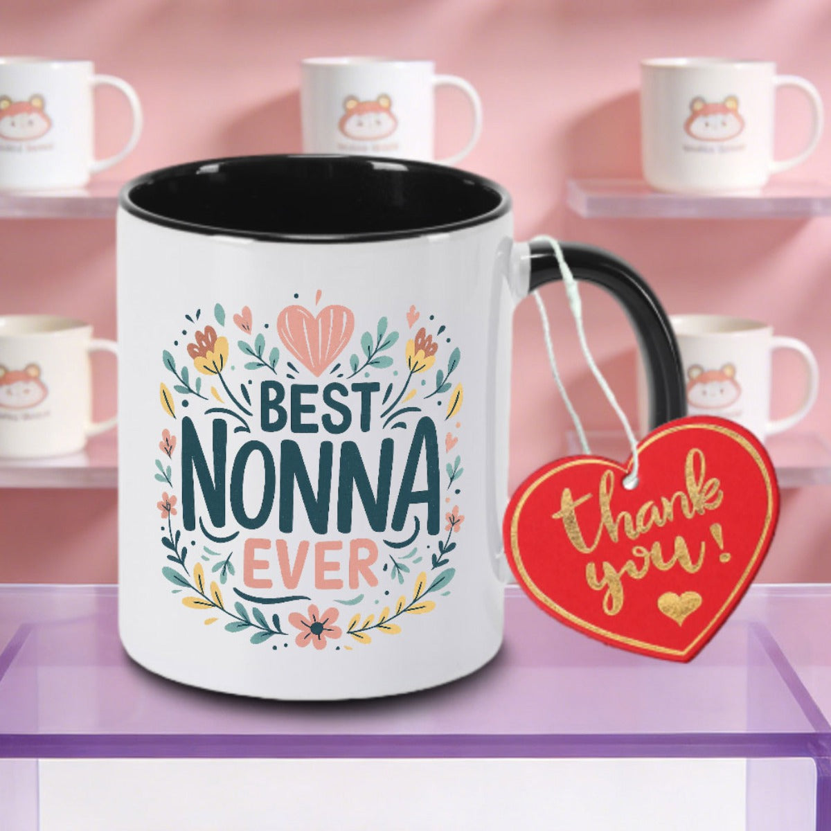 Tailorly Black Accent 11 oz Mug - Best Ever Funny Novelty Logo