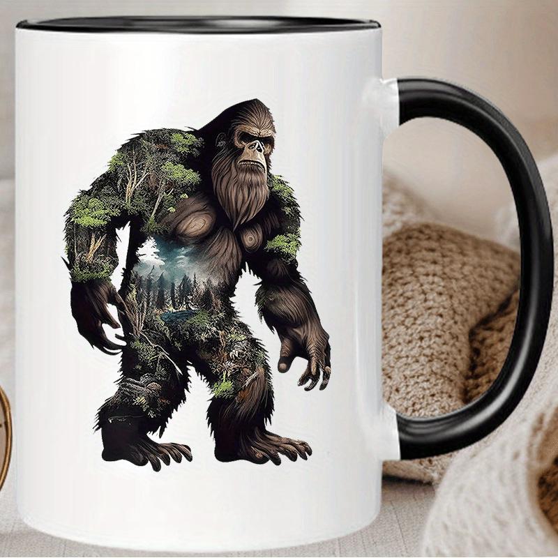 Tailorly Black Accent 11 oz Mug - gorilla design
