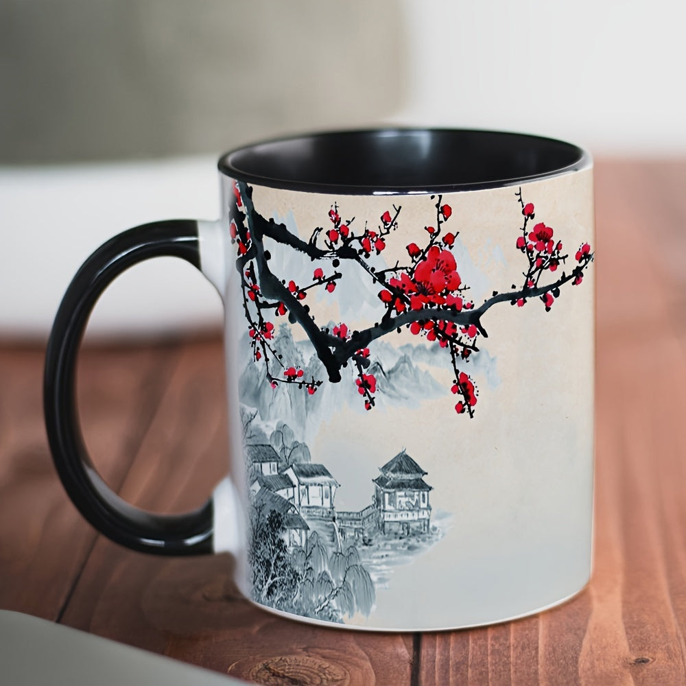 Tailorly Black Accent 11 oz Mug - unique plum
