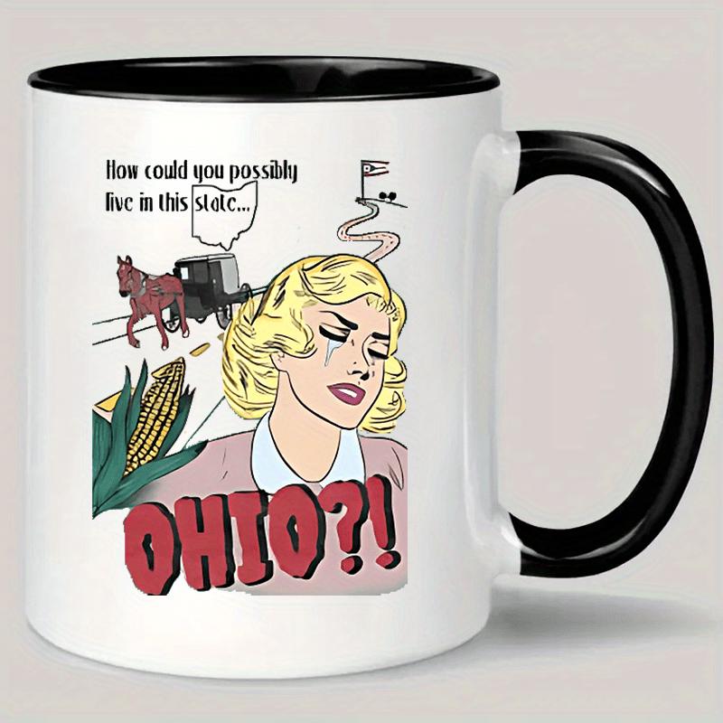 Tailorly Black Accent 11 oz Mug - ohio state logo