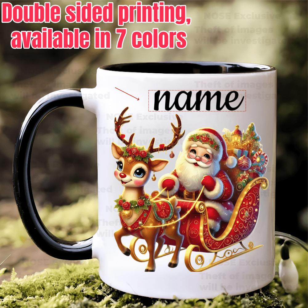 Tailorly Black Accent 11 oz Mug - christmas design