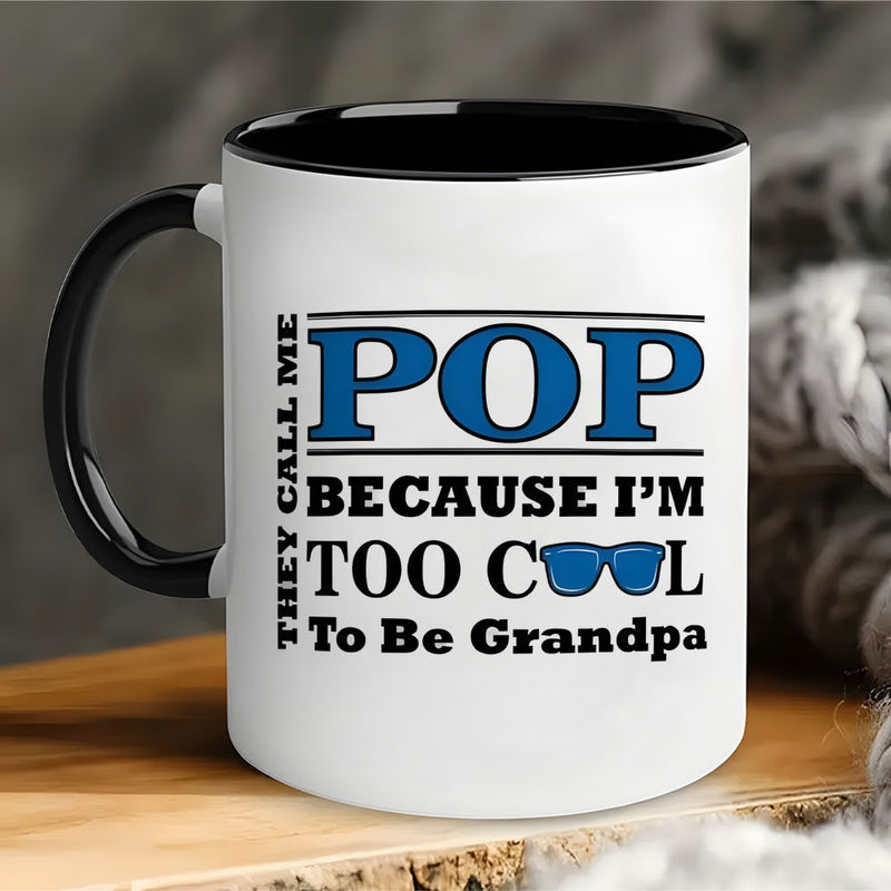 Tailorly Black Accent 11 oz Mug - stylish glasses design