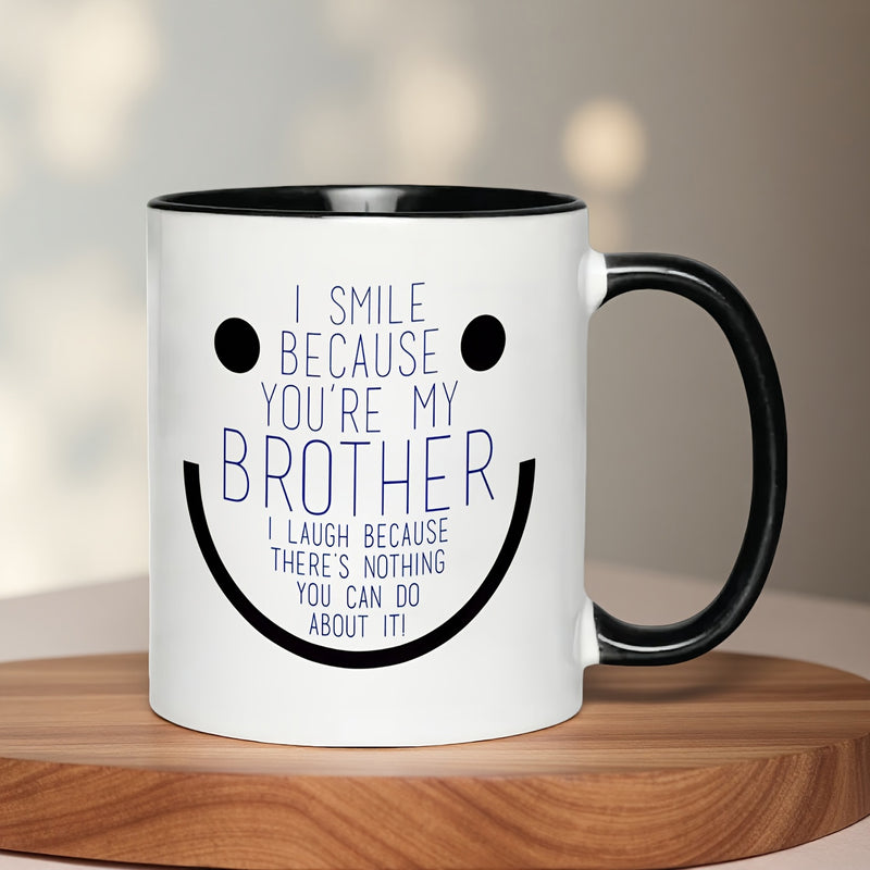 Tailorly Black Accent 11 oz Mug - blue inspirational quote