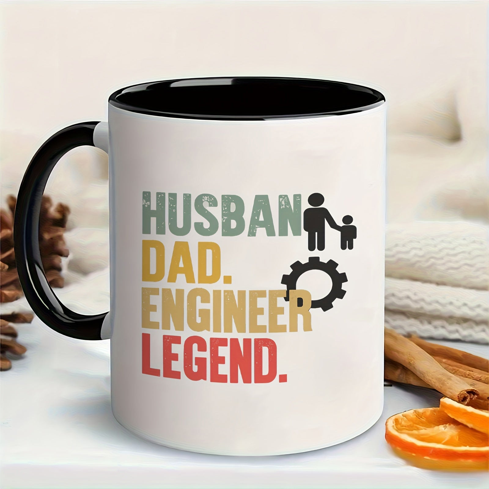 Tailorly Black Accent 11 oz Mug - family gear design engineer