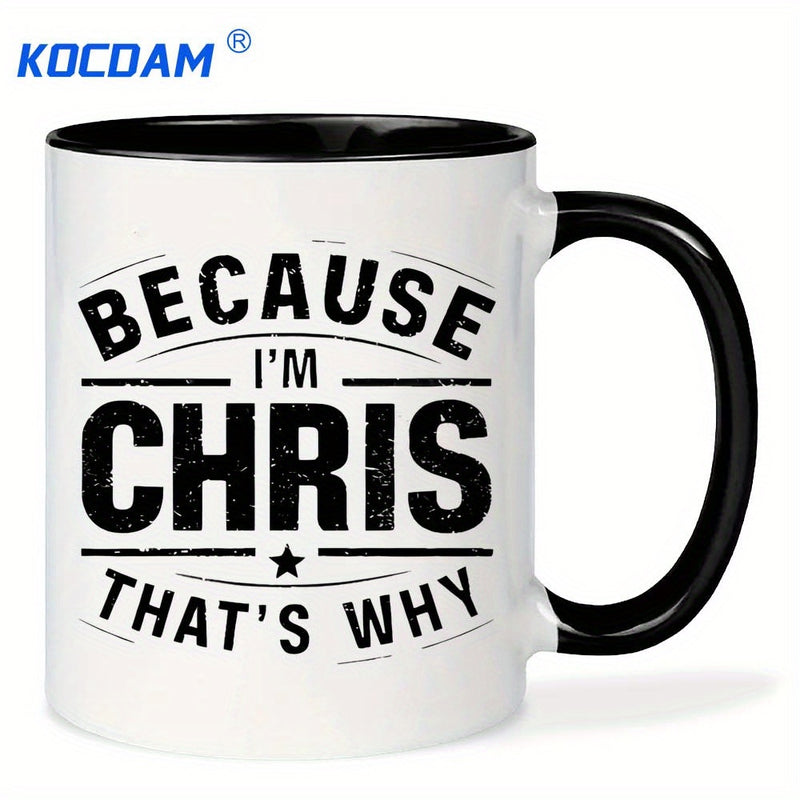 Tailorly Black Accent 11 oz Mug - "thats why" text design