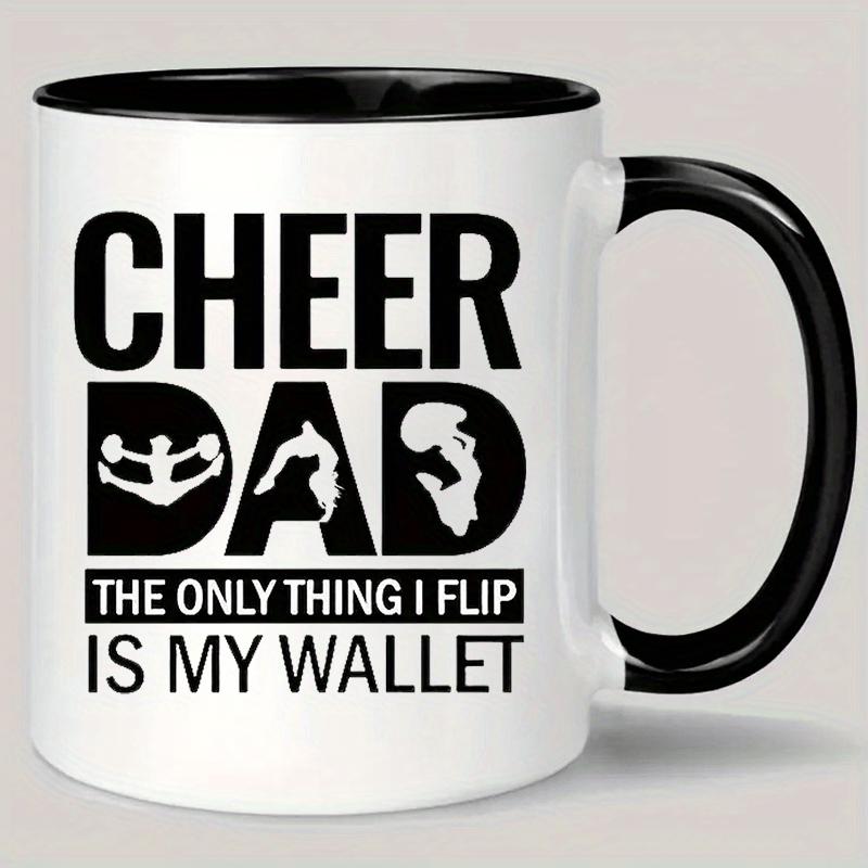 Tailorly Black Accent 11 oz Mug - item picture ceramic mug durable multipurpose coffee cup reusable hand wash only ideal gift for cheerleading parents