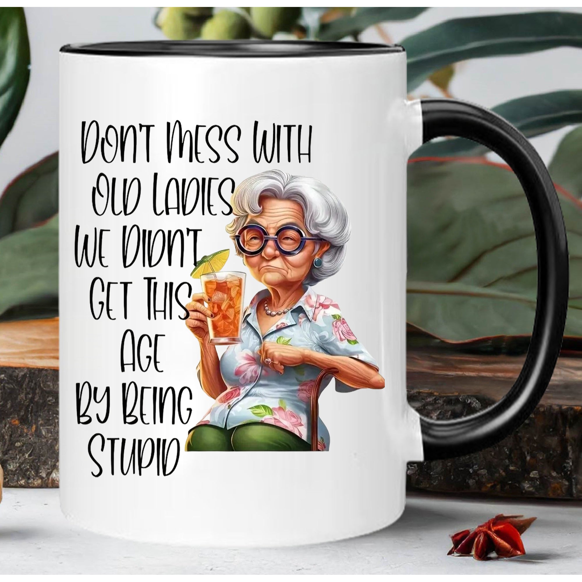 Tailorly Black Accent 11 oz Mug - dont mess with quote