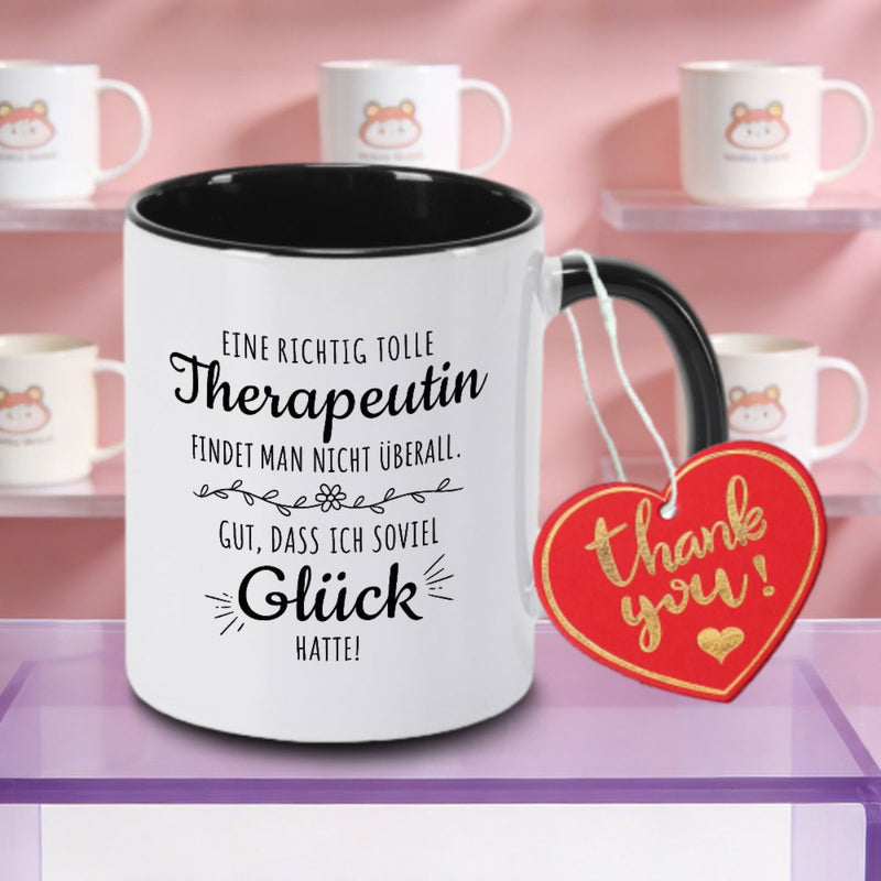 Tailorly Black Accent 11 oz Mug - German Logo
