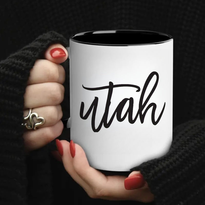 Tailorly Black Accent 11 oz Mug - mom