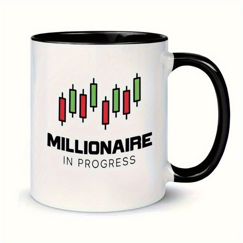 Tailorly Black Accent 11 oz Mug - in progress stock market design