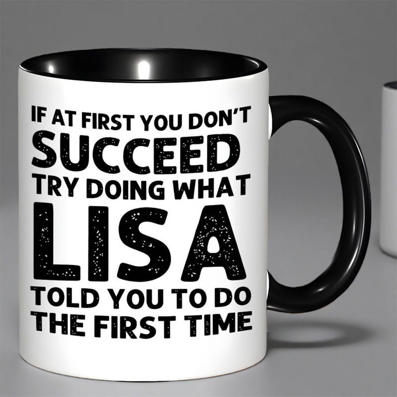 Tailorly Black Accent 11 oz Mug - black text