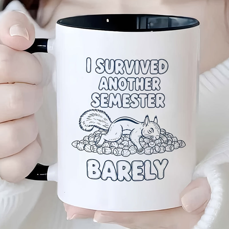 Tailorly Black Accent 11 oz Mug - funny college survival