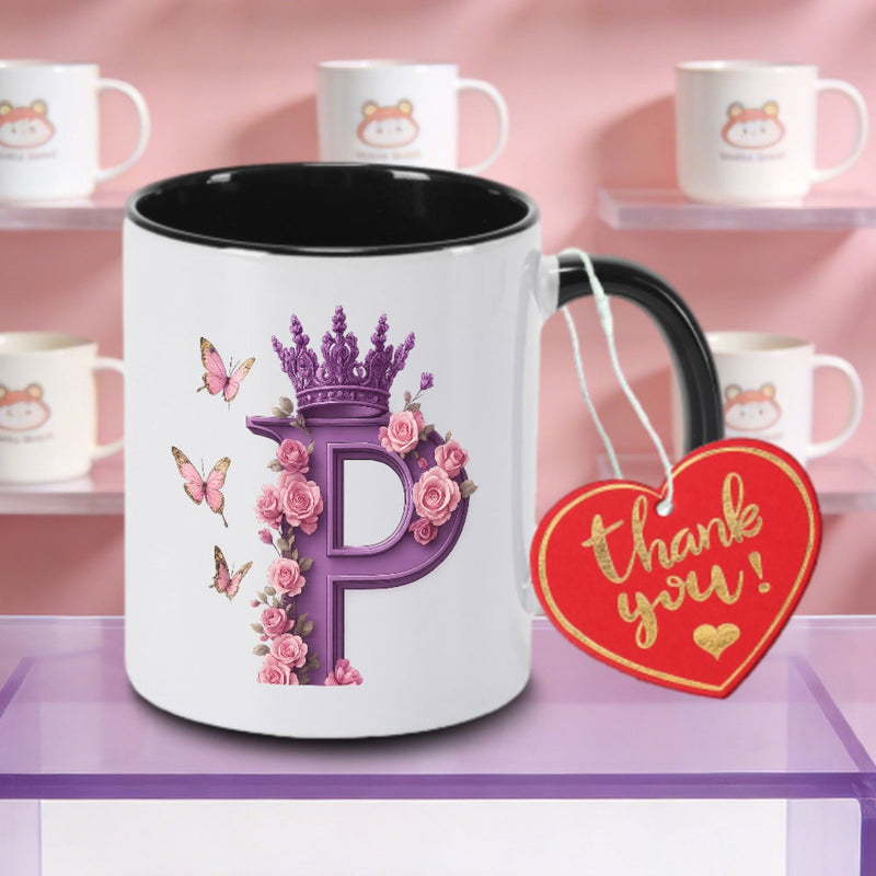 Tailorly Black Accent 11 oz Mug - & Logo