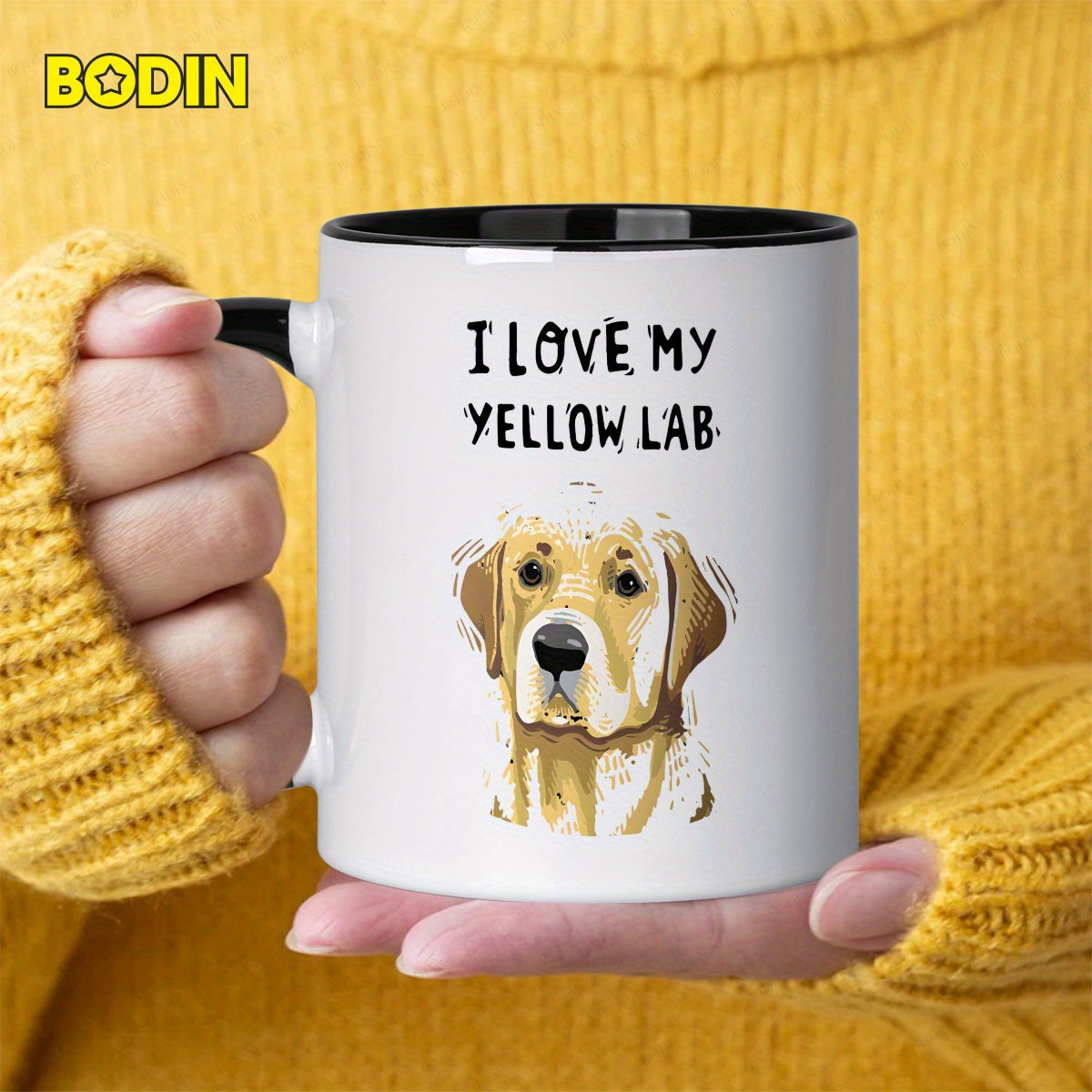 Tailorly Black Accent 11 oz Mug - i love