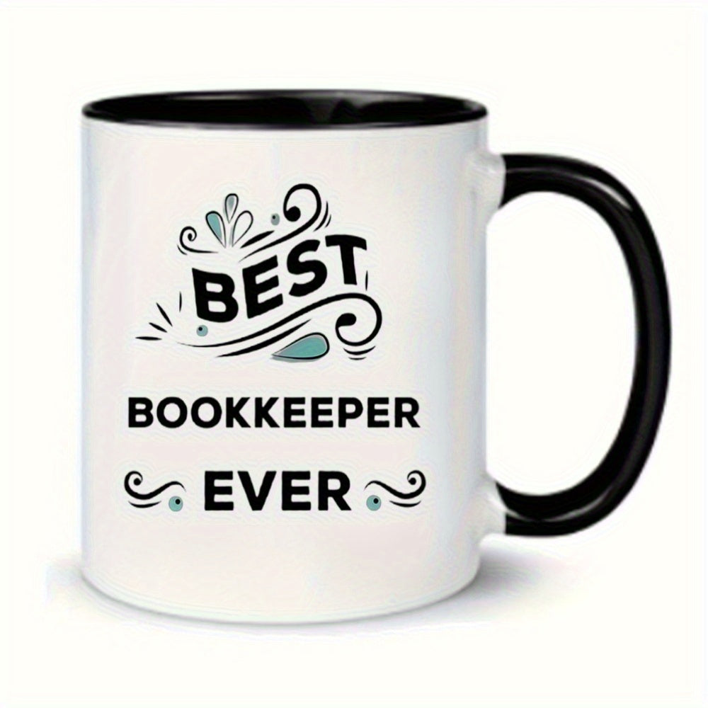 Tailorly Black Accent 11 oz Mug - best ever white text on black background