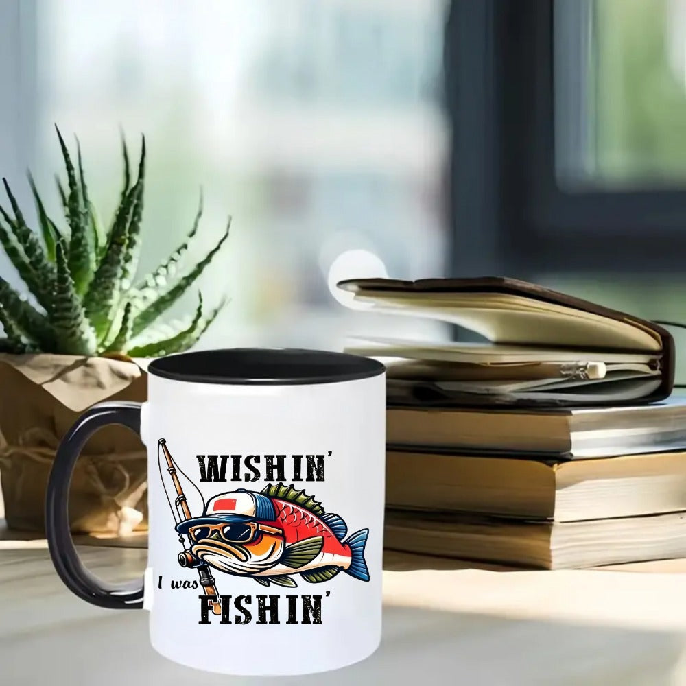 Tailorly Black Accent 11 oz Mug - wishin i was