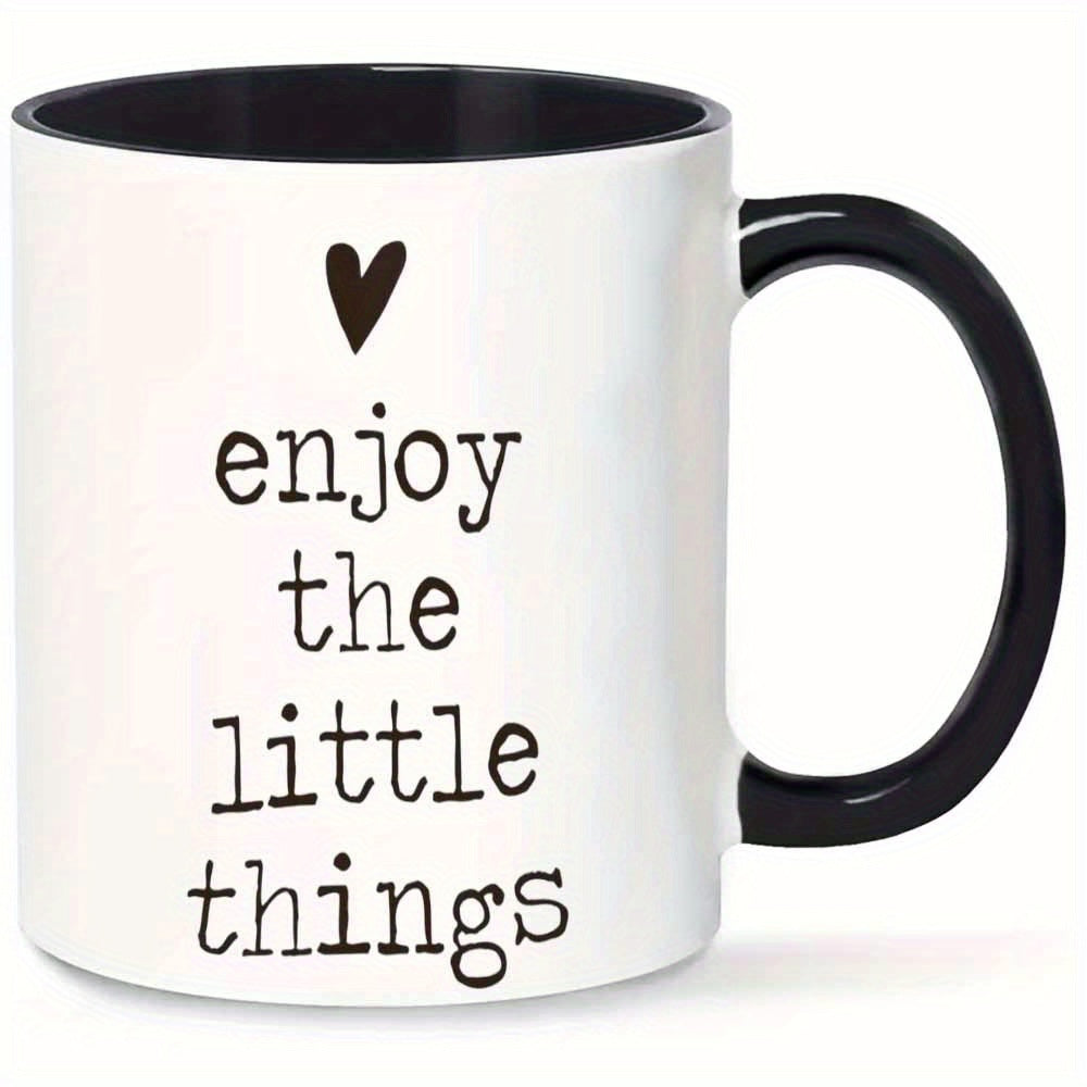 Tailorly Black Accent 11 oz Mug - positive affirmation quote in elegant cursive lettering