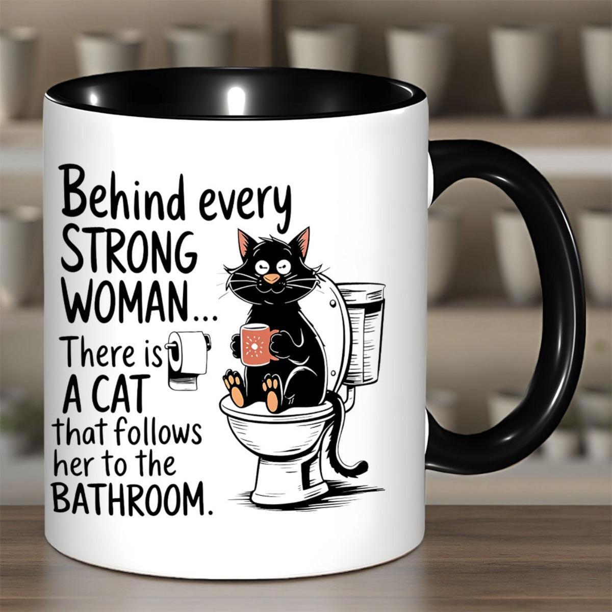 Tailorly Black Accent 11 oz Mug - funny pattern