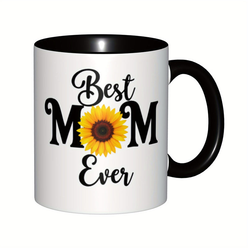 Tailorly Black Accent 11 oz Mug - ever sunflower