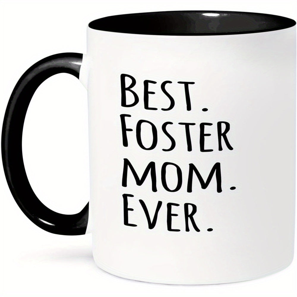 Tailorly Black Accent 11 oz Mug - best mom ever family gifts good for mothers day black text funny coffee