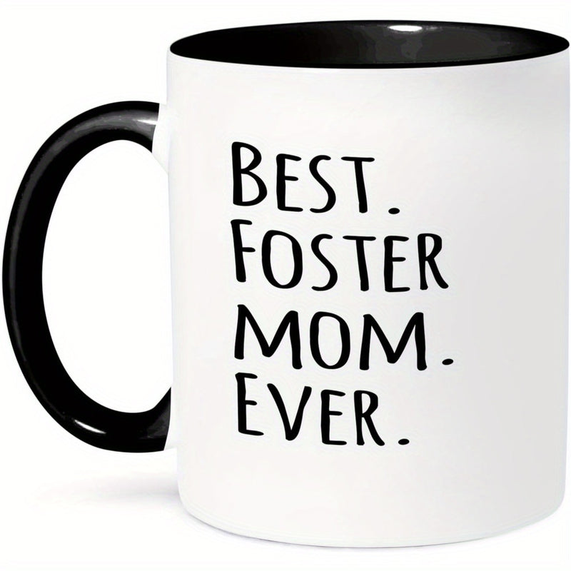 Tailorly Black Accent 11 oz Mug - best mom ever family gifts good for mothers day black text funny coffee