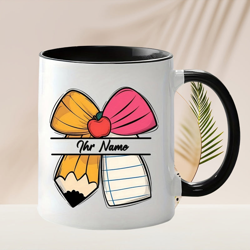 Tailorly Black Accent 11 oz Mug - customizable name