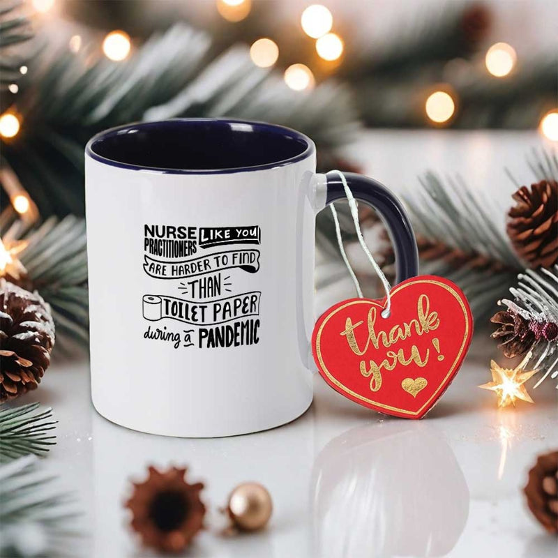 Tailorly Black Accent 11 oz Mug - 1pc of a trendy mug featuring colors suitable for valentines day gifts easter presents and home use as water or tea